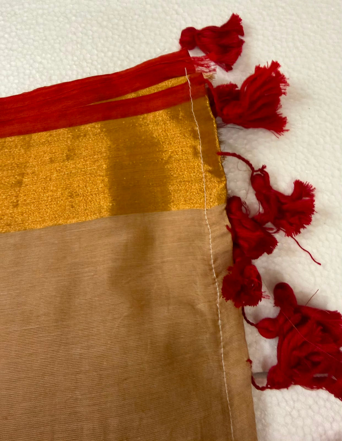 Pure Cotton Kasavu saree with Traditional Motifs